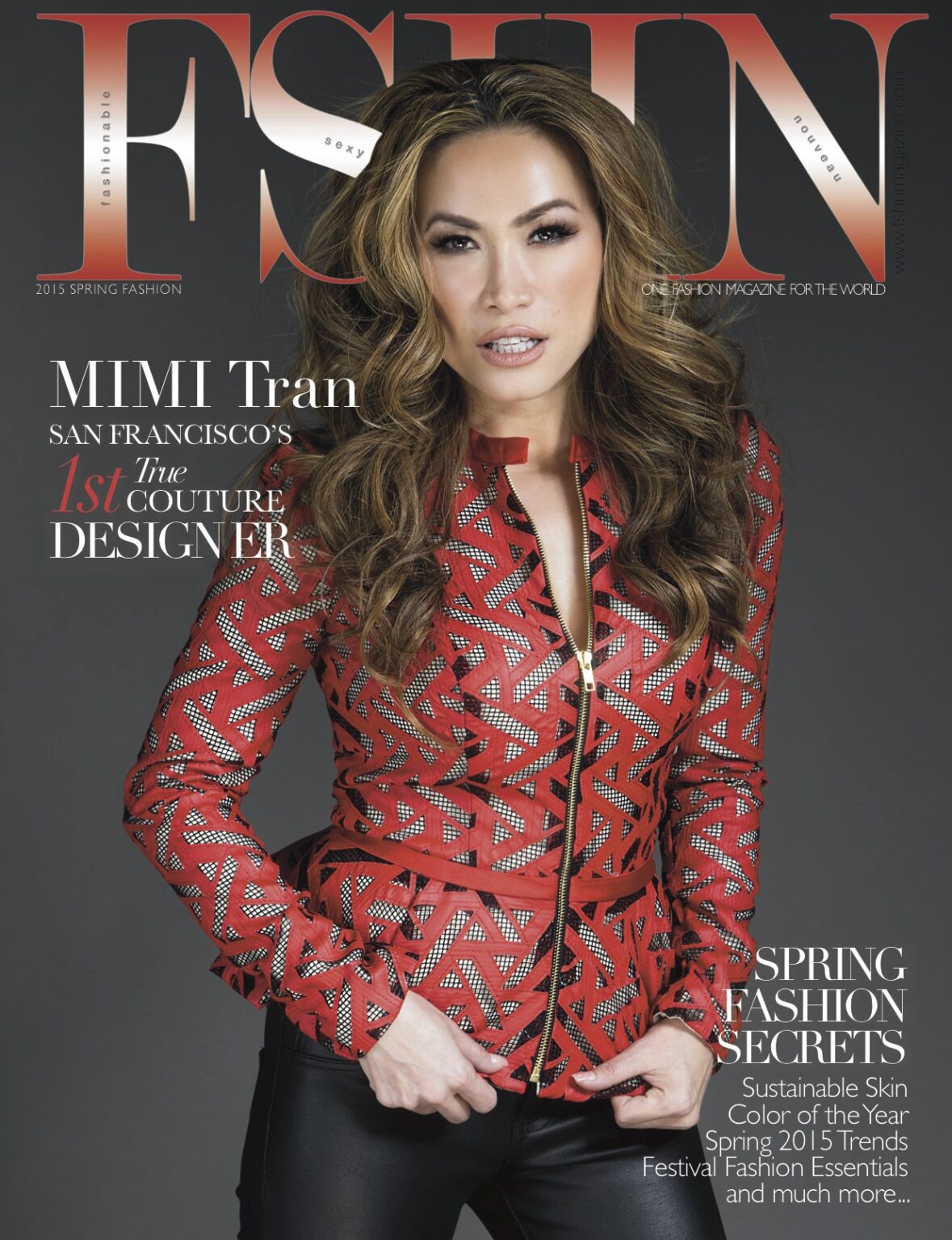 FSHN magazine cover featuring designer MIMI Tran, photographed by Rich Cirminello