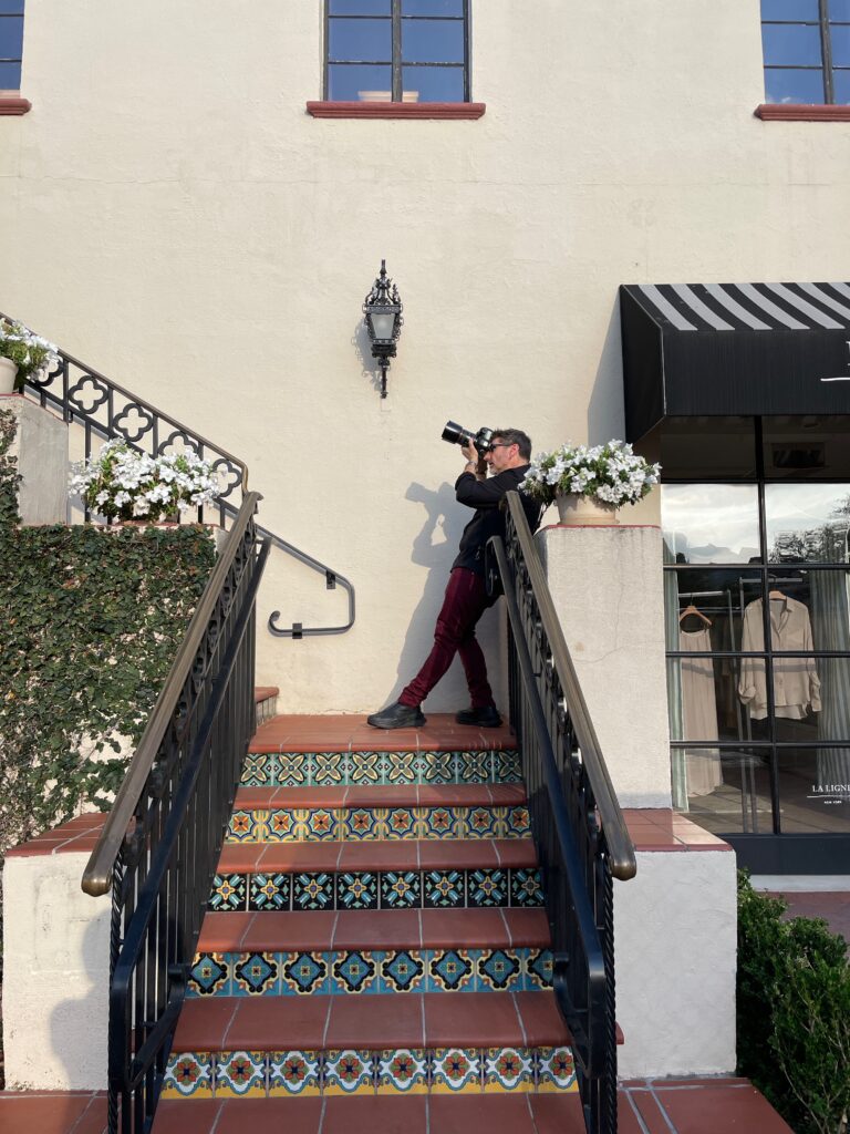 Rich Cirminello at Highland Park Village Rich Cirminello photographing a session at Highland Park Village, Dallas
